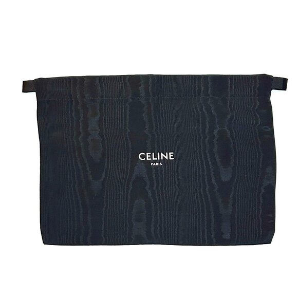 CELINE Paris Final Markdown! Black, Drawstring, Dust, Travel, Store Bags Set 2 - Picture 3 of 6